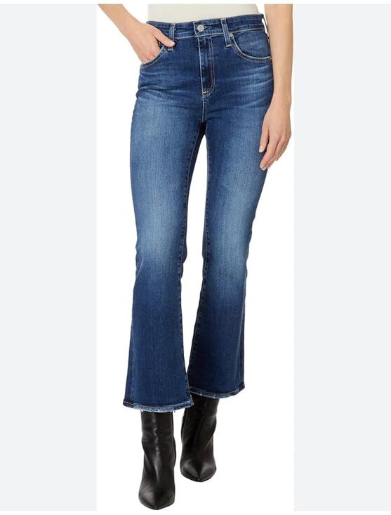 AG Denim - AG Farrah High Rise Crop Boot Jeans - Size 33 - New